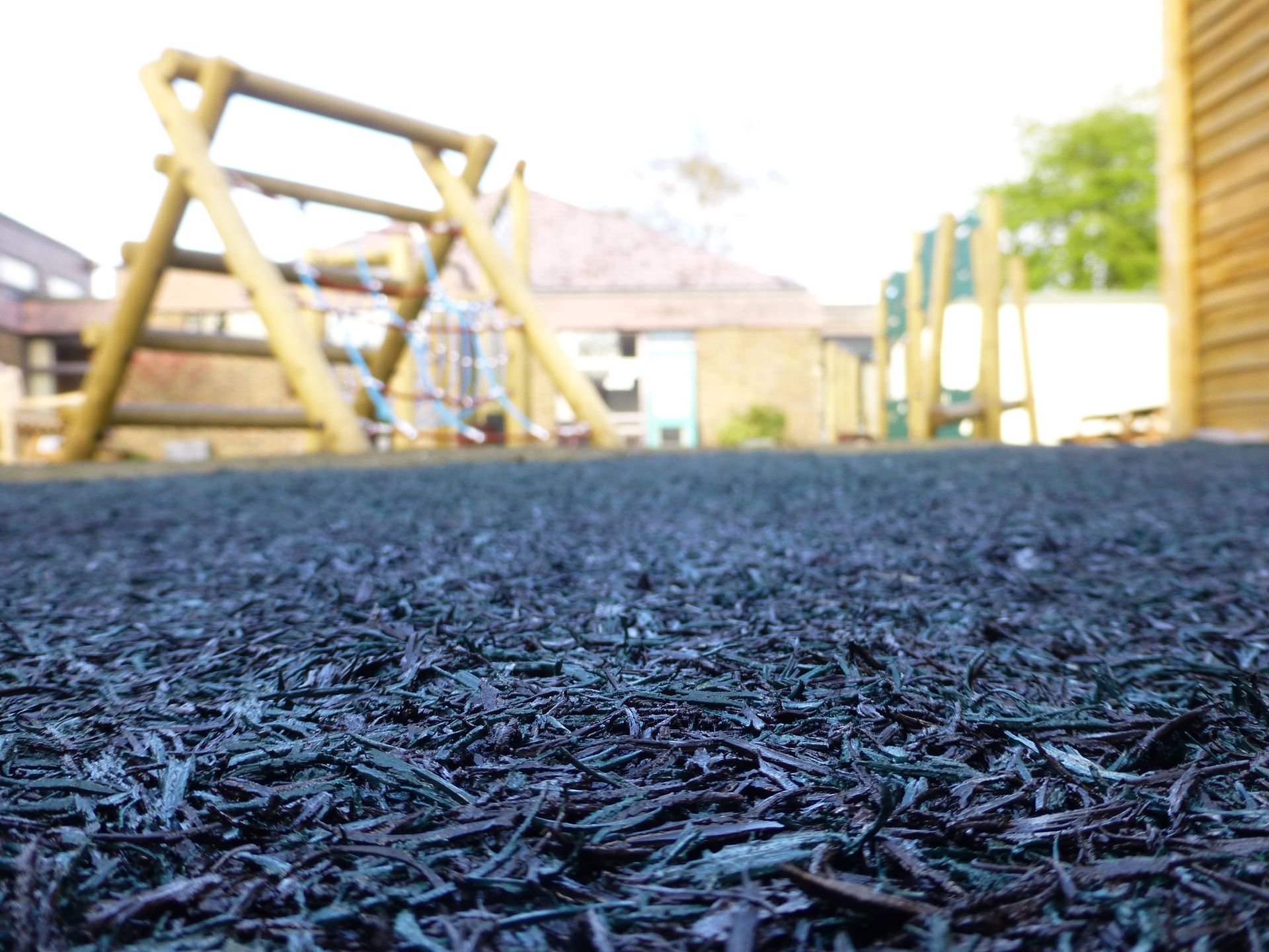 Rubber Mulch safety surfaces for School Playgrounds London, Kent