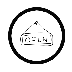 open sign icon