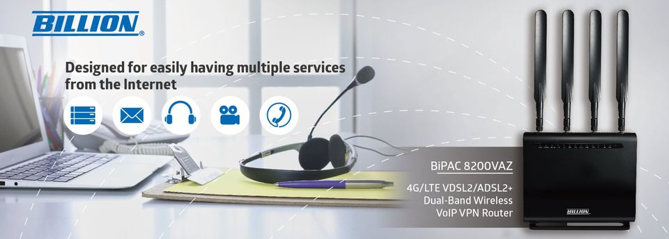 盛達電業推出全新4 G Lte Vdsl2 Adsl2 雙頻無線voip Vpn路由器 Bipac 00 Vaz Www 18luck Me 18新利lcuk 新利18luck老虎机