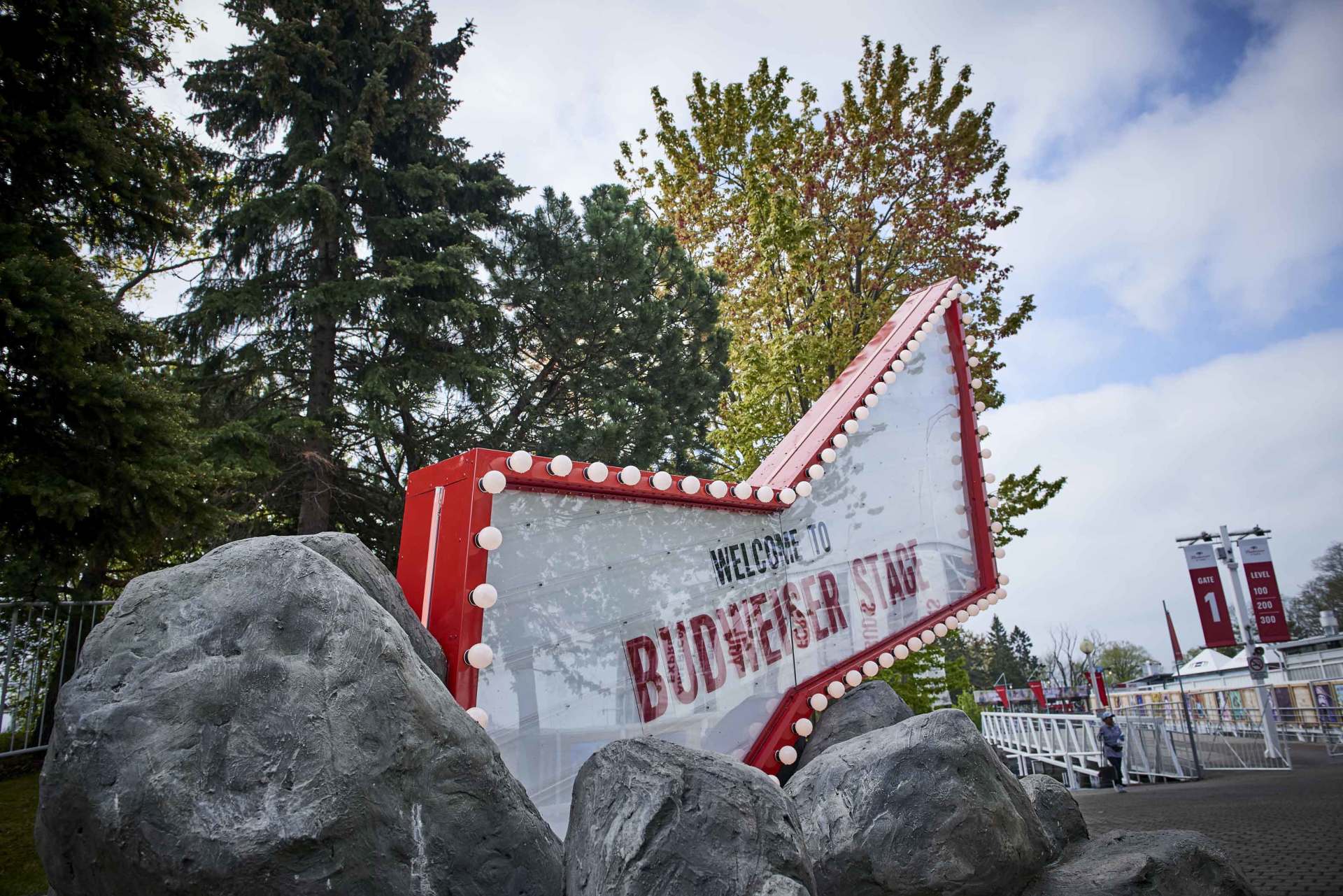 Budweiser Stage Signage ASTOUND