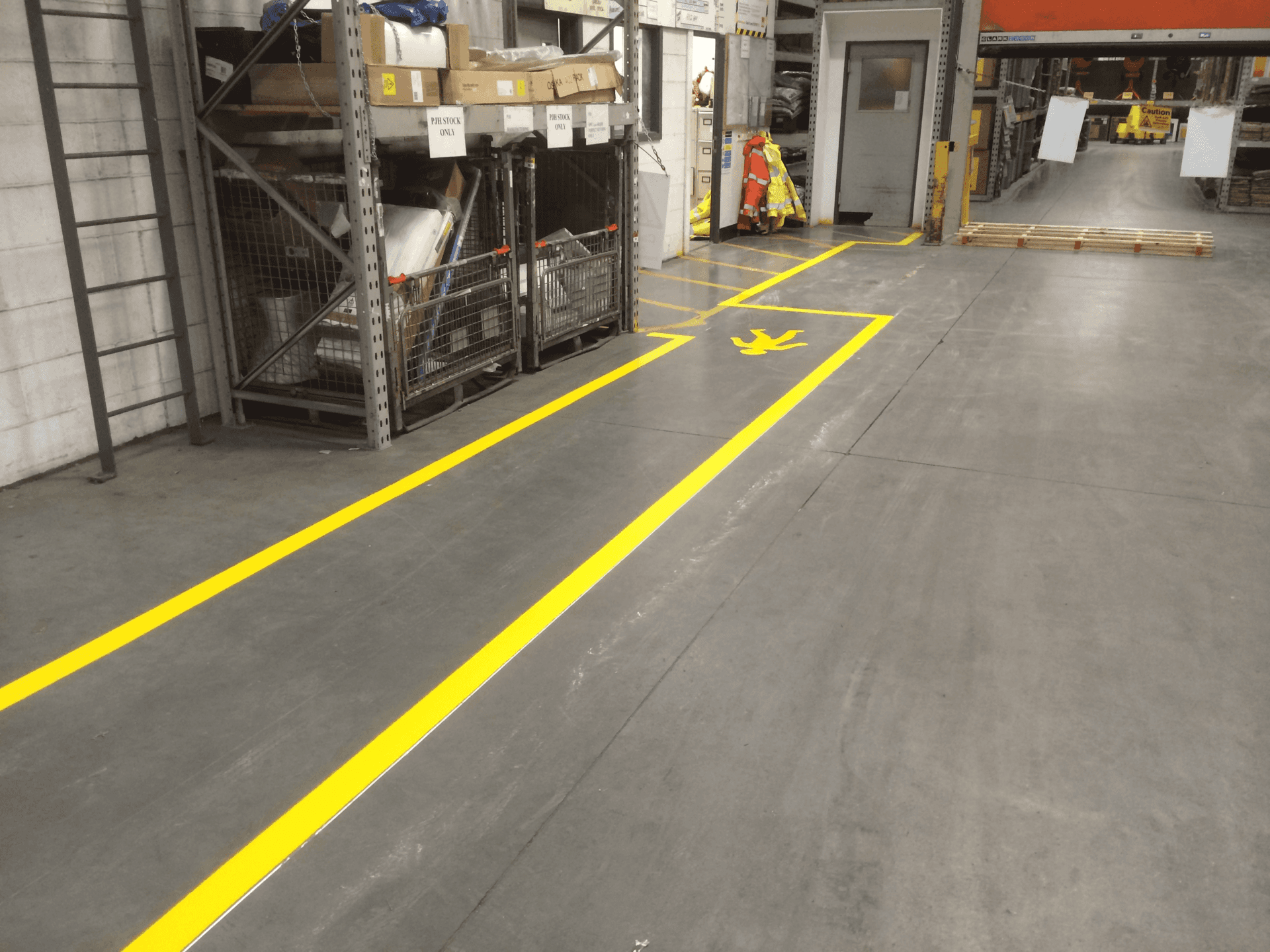 Safety Walkway Line Painting in Buckingham and the UK