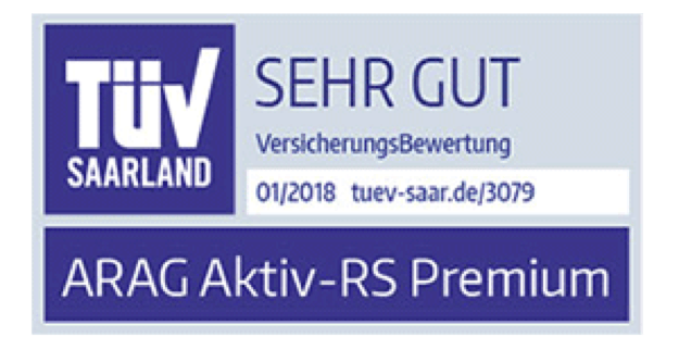 Arag Privatrechtsschutz 2020 Tuv Note Sehr Gut