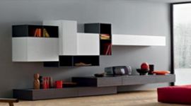 mensole a scomparsa, pensili sospesi, tavolo da tv