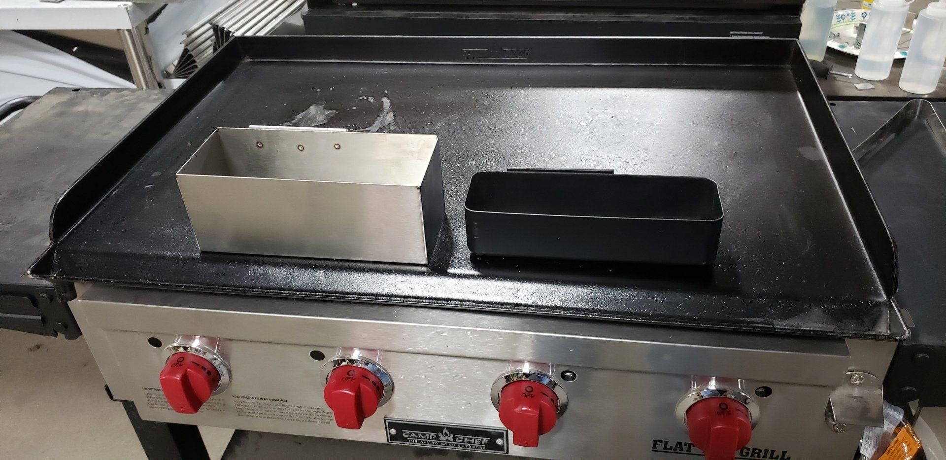 FTG600 Camp Chef cover, bottle tray & grease cup