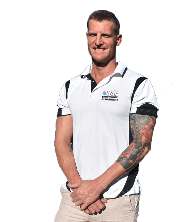 A man with tattoo wearing polo shirt