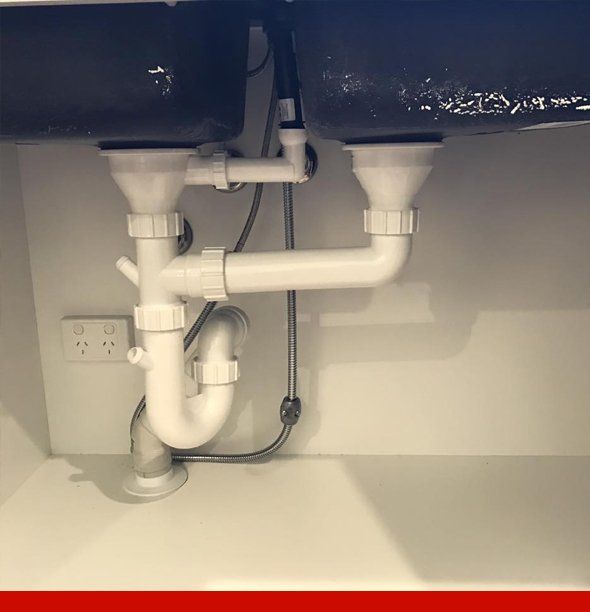 Pipe in sink
