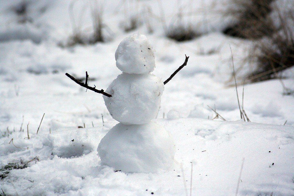 simple and cute snow man 