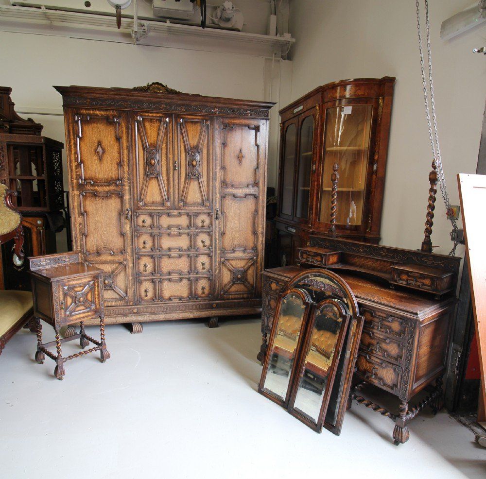 A Jacobean Style Bedroom Suite