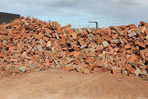 pile of redgum wood