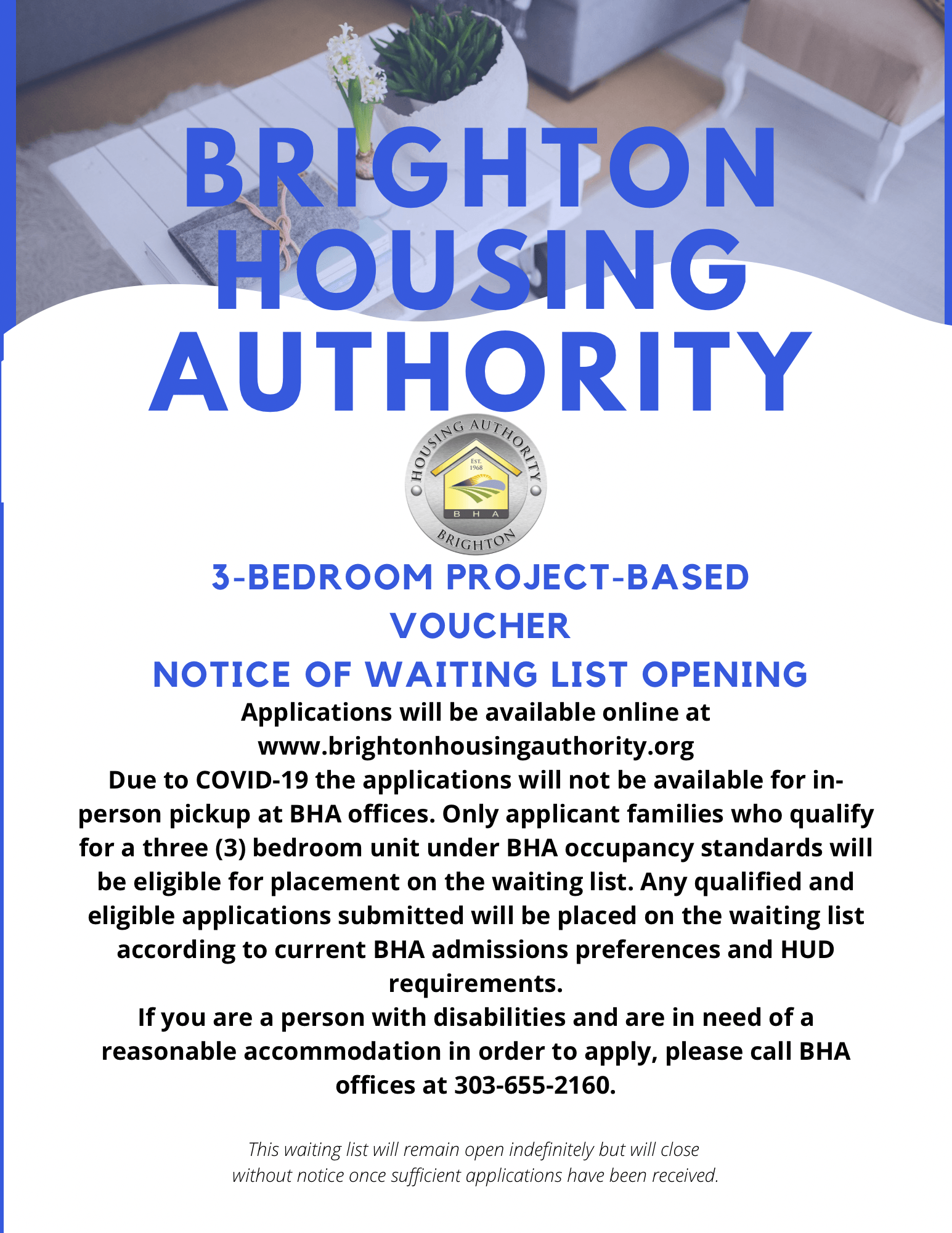 Brighton Housing Authority Public Housing, Section 8, Community Programs