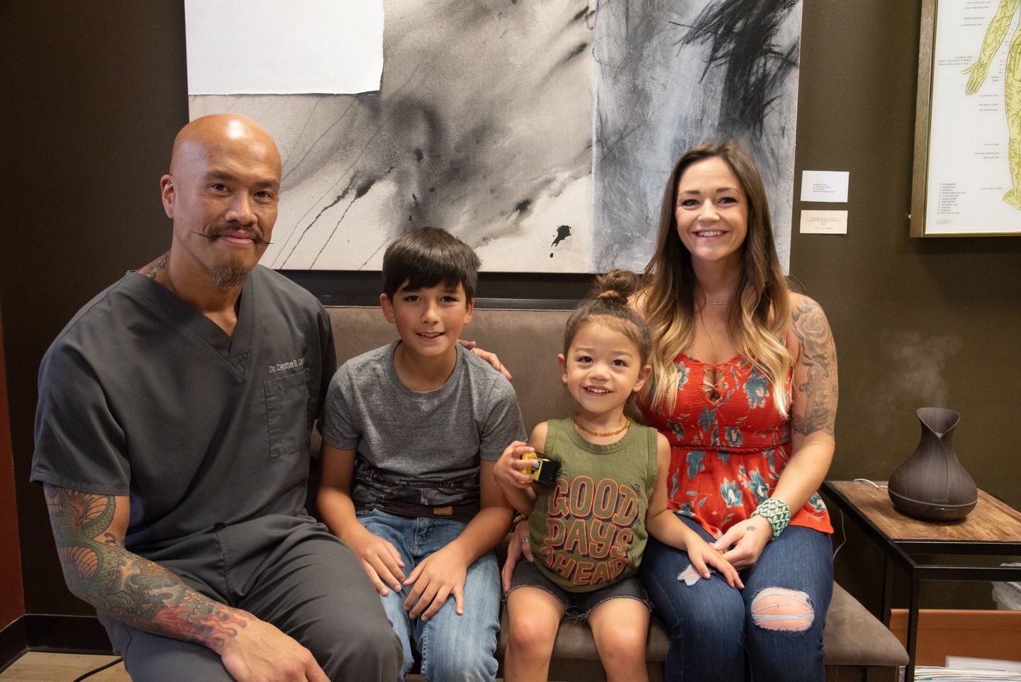 Dr. Cañete and family Dr. Cañete and family