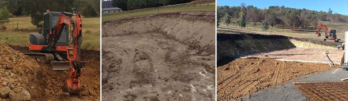 for excavator hire, hobart stanton excavations