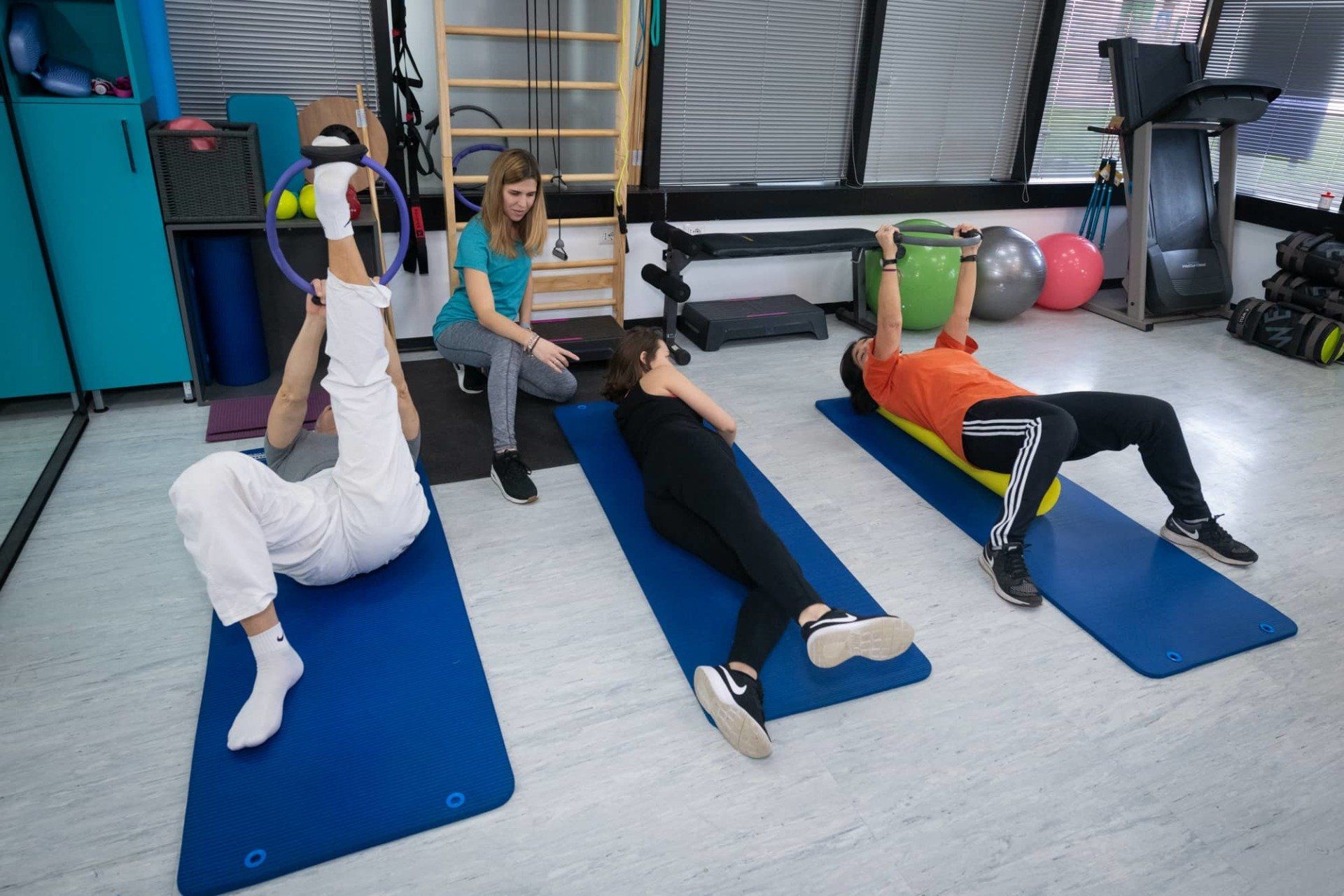 esercizio di pilates