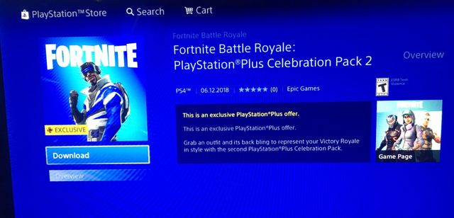Fortnite Playstation Plus Celebration Pack 2
