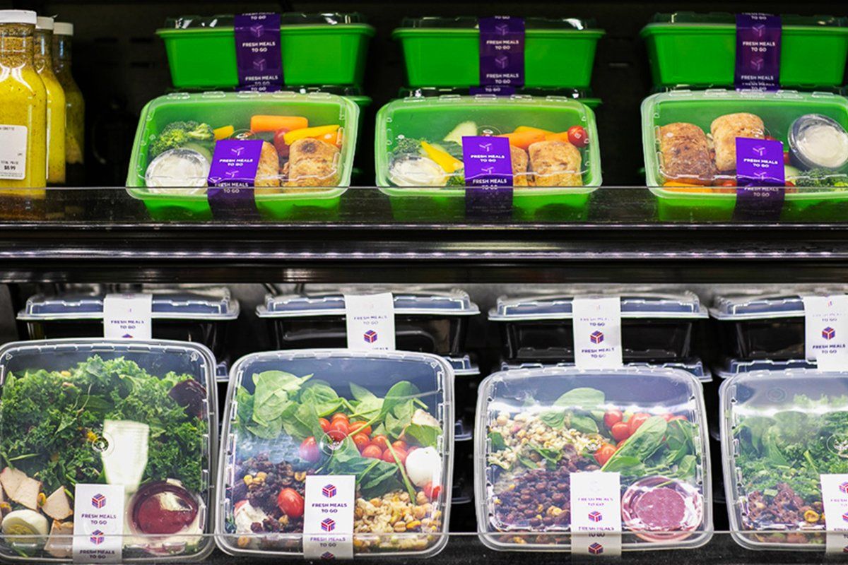 Food Containers For Grocery Stores & Retailers Cube Packaging