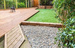 outdoor wooden deck