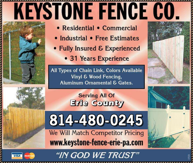 Keystone Fence Company Fence Company Erie Harborcreek Millcreek Pa