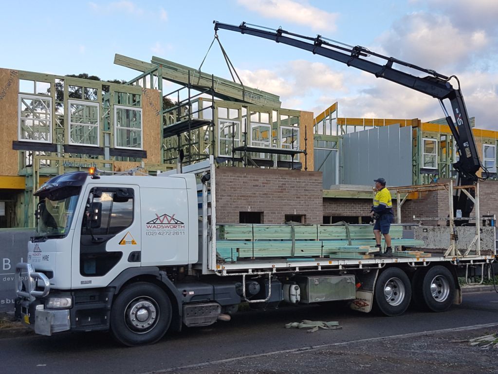 Crane Truck Hire I Wadsworth Joinery Wollongong, Unanderra