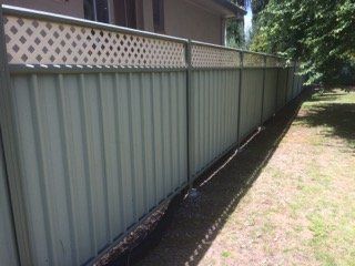 colorbond fence garden