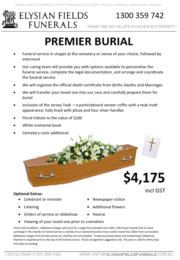 Funeral Costs in Brisbane Elysian Fields Funerals