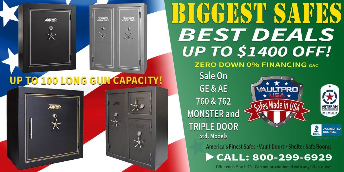 Safes, Vault Doors, Shelters On Sale Made in USA