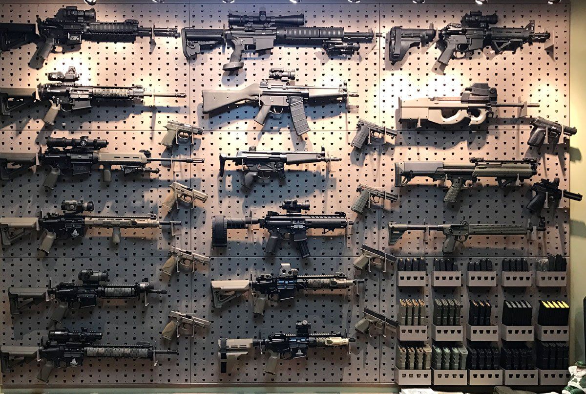 Tactical Gun Room Design With Modular Weapons Storage   Assault Weapon Storage Racks Ammunition Holders 1920w 