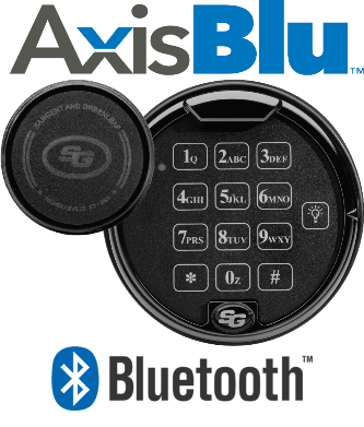 AxisBlu Bluetooth enabled safe lock