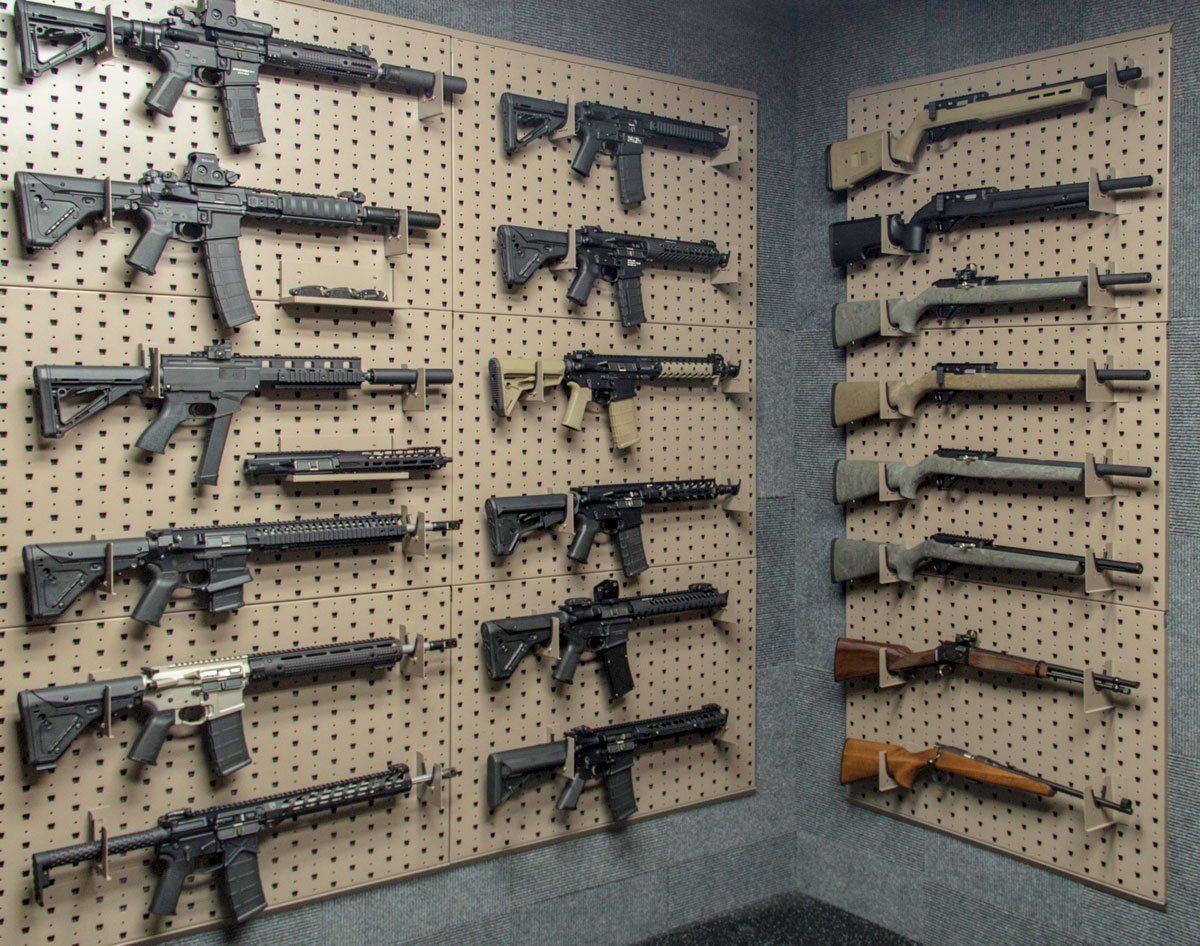 Tactical Gun Room Design With Modular Weapons Storage