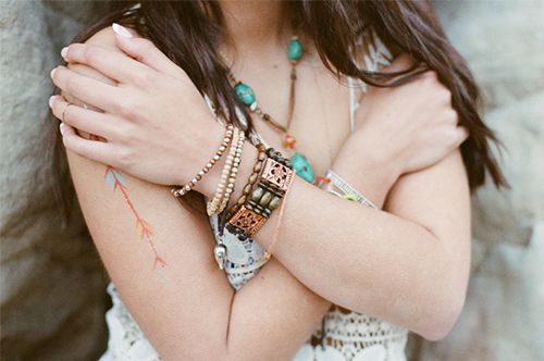 kid wearing bracelet