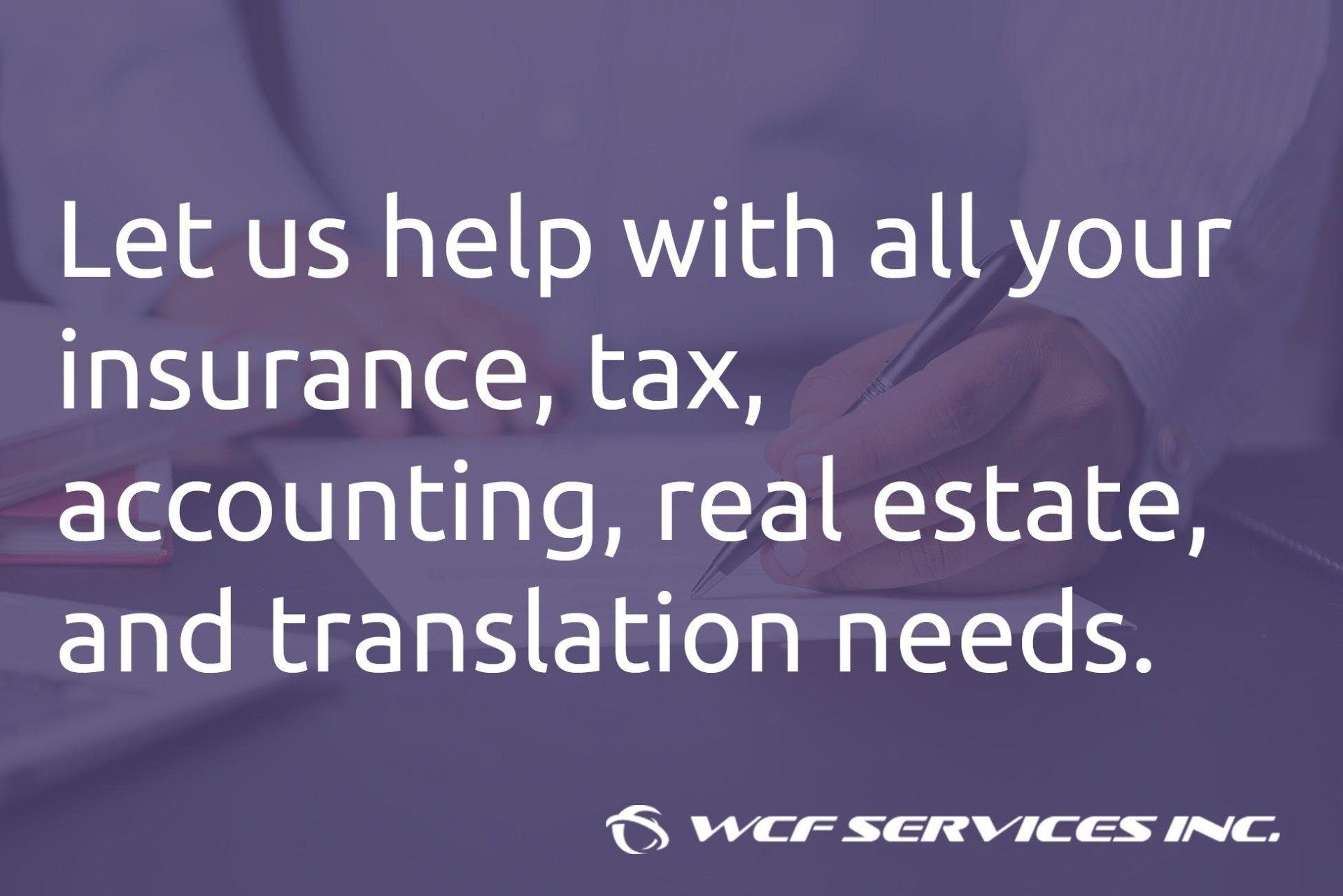 Wcf Services Inc Insurances Taxes Accounting And More