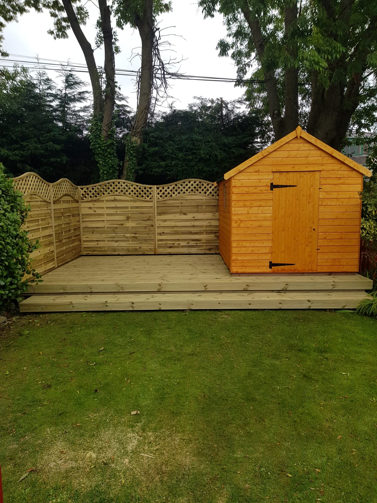 Garden decking Peter Kane East Kilbride Shed and Fence 