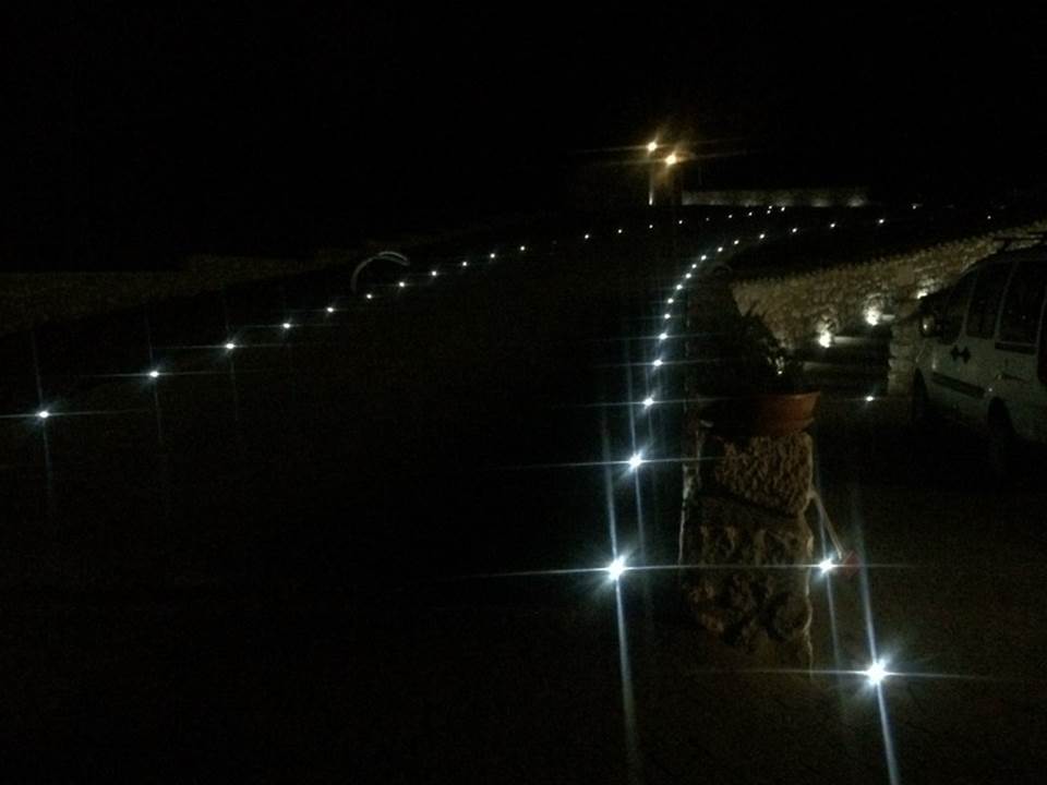 Rampa di accesso illuminata da led